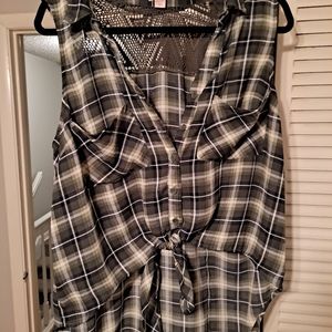 Plaid tank top